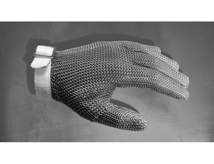 Lánckesztyű varrt poliropilén textil szíjazattal